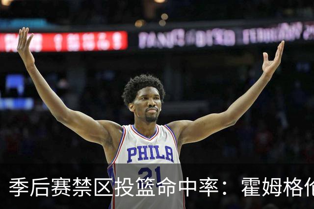 季后赛禁区投篮命中率：霍姆格伦高居榜首